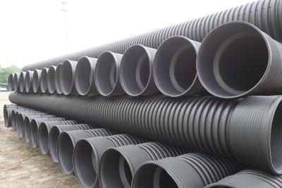 China DN200-800mm Dredging HDPE Pipe Double Wall Corrugated Bellows For Water Drainage for sale