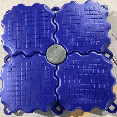 China Versatile blauwe modulaire PE-ponton voor aanpasbare dokken Te koop