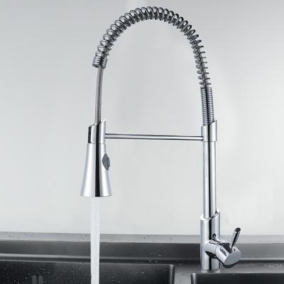 China Modern Kitchen Use Sink Faucet In Stock Hot Selling Faucet Water High Quality Water Tap Chromed Kitchen Faucet Pull Down Spray for sale