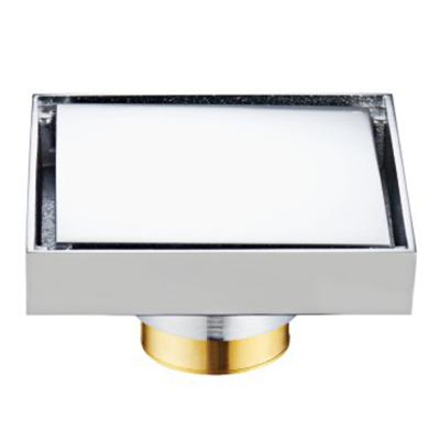 China Modern durable taizhou bathroom silver brass floor drain most popular color price good and odor toilet style square shower anti for sale