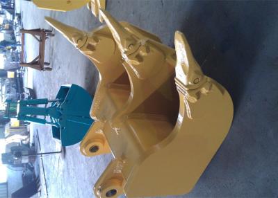 China Heavy Duty Hyundai R305 Excavator Rake Bucket with Tiger Rock Teeth for sale