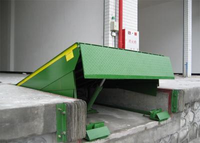 China Leveler de doca hidráulico corrente verde, Levelers de doca da carga à venda