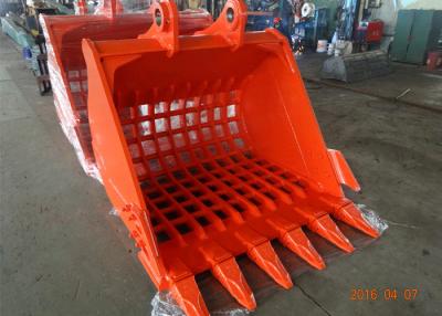 China Doosan DX 480 Excavator Bucket Attachments 2.85 Cum Skeleton / Grating Bucket for sale