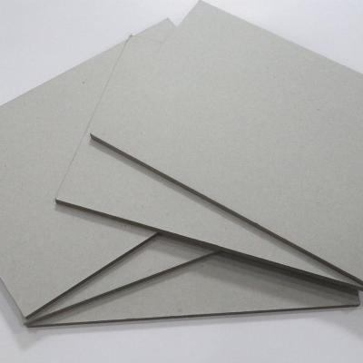 China Recycled Duplex Gray Board Materials Product Book Binding Hot Laminated Gray Chip Cake Back Board for sale