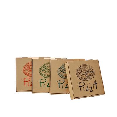 China Recycled Materials 20GP Pizza Box Custom Printed Kraft Shipping Box Corrugated Box Foldable Delivery Corrugated Paper Box for sale