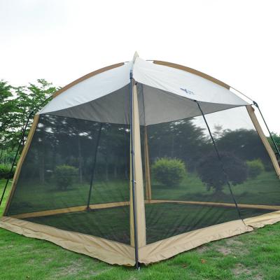 China Diamond Ground Nail Good Quality Outdoor Waterproof Large Family Hexagonal Camping Tents For Sale Double Layer Noise Tents for sale