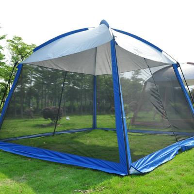 China Diamond Ground Nail Big Family Hexagonal Tent Luxury Camping Tent for sale