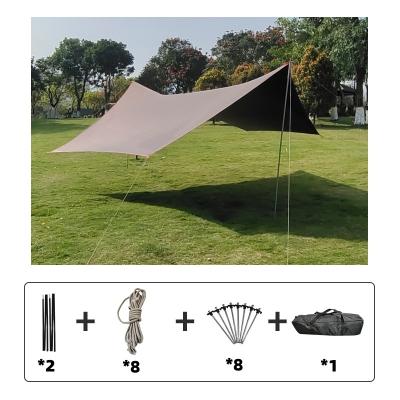 China Sun Make Heavy Duty Custom Portable Picnic Shade Shelter Rain Tarp Tarp Shelter Tents Large Camping Fly Sheet for sale