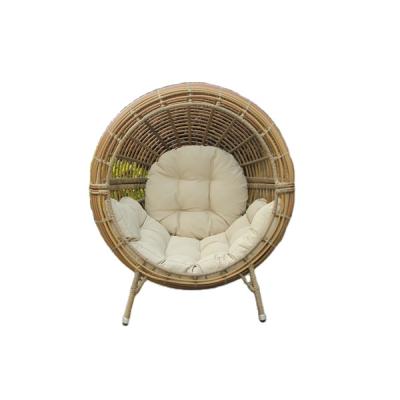 China Modern Pe Wicker Rattan Chair Hanging Garden Leisure Chair Patio Sofa Sofa Outdoor Furniture for sale