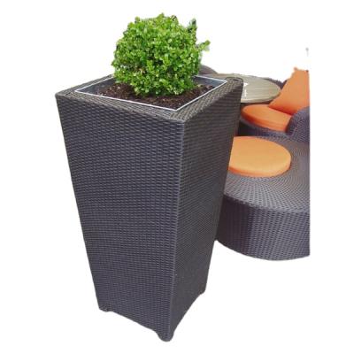 China Water Proof Rattan Pot Flower Pot Outdoor Furniture for sale