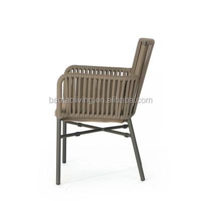 China Outdoor Use Indoor and Outdoor Rope Chair Garden Dining Chair Rope Furniture Garden Furniture Patio Furniture for sale