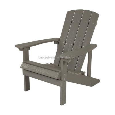 China Modern Online Outdoor Furniture Plastic Wooden Beach Adirondack Deck Chair Outdoor Furniture for sale