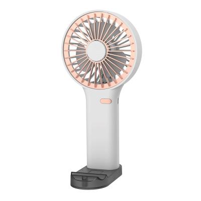 China New design hotel winall rechargeable table mini portable USB fan with mobile phone holder for sale