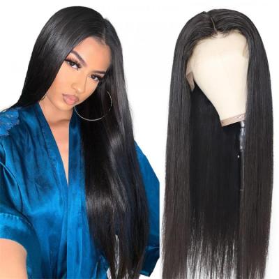 China HD Full Lace Hair Soft Thick Straight Barely Shedding Wigs For Colored Women, Transparent Lace Front Wig Wholesale Virgin Brazilian Hair for sale