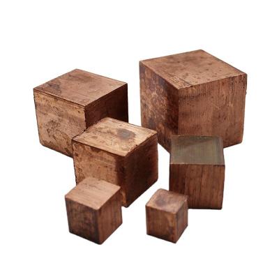 China Copper Small Order Quantity Customized Sizes Copper Block Metal Cube Copper Cube for sale