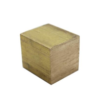 China Brass Small Order Quantity Customized Sizes Brass Block Metal Cube Brass Cube for sale