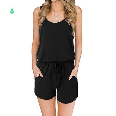 China QUICK DRY Standard Customization Knitted Siamese Women's Short Sleve Pants Overalls for sale