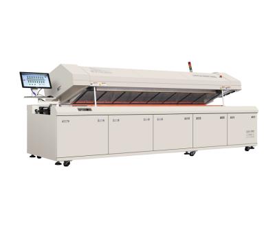 China SMT Production Line Best Reflow Soldering Equipment 8 Zones Hot Air Oven Pcb Smt Reflow Soldering for sale