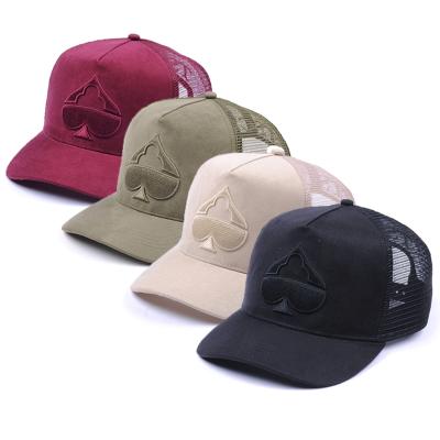 China JOINT Custom Embroidered Mesh Back Cap Trucker Hats 3d Wholesale Logo for sale