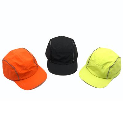 China Raincoat Custom Design Unstructured Dry Fit Cap 5 Panel Running Hat Nylon Waterproof for sale