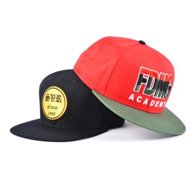 China Customized JOINT Logo Snapback Caps Plastic Hip Hop Closure Snapback Cap for sale