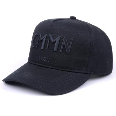 China COMMON Custom Cotton Twill 5 Panel 3D Embroidery Logo Baseball Caps for sale