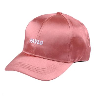 China COMMON Luxury Custom Design Hat Baseball Silk Striped Satin Embroidered Hat for sale