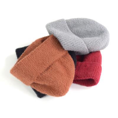 China Custom Promotional JOINT Wool Winter Blank Beanie Knitted Hat Plain for sale