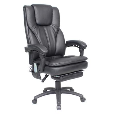 China Back Massage Office Leather Chair Adjustable Armrest Ergonomic Office Chair High for sale