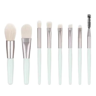 China Angular Blush New Custom Logo Synthetic Hair Professional Cosmetic 8pcs Makeup Brushes Private Label Make Up Brush Set for sale