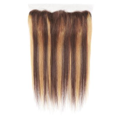 China Lace Closure P4/27 Popular Color Products Piano Color 8 12 14 16 18 Inch Double Hair Weft Closure for sale