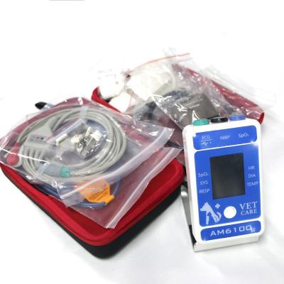 China Veterinary Monitor 6 Vital Signs AM6100 Dogs Monitor 2.4inch TFT Display for sale