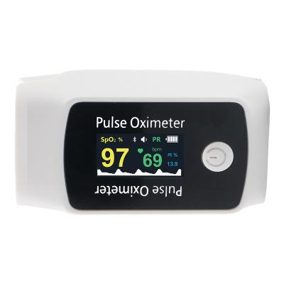 China Plastic Fingertip Screen Oximetro Blood Oxygen Saturation Spo2 Monitor White BAY Color Pulse Oximeters for sale