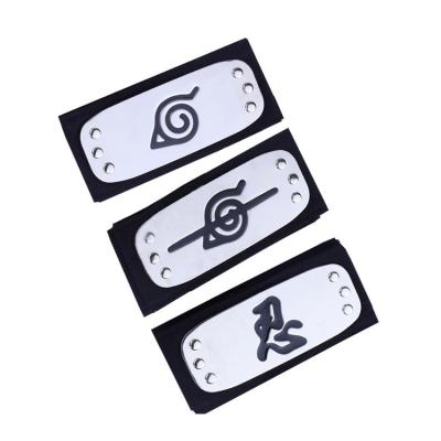 China Fashion Wholesale Cheapest Naruto Leaf Village Logo Headband Cosplay Headband for sale