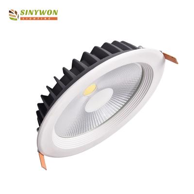 China 2017 China manufacturer aluminum recessed high quality 8inch cob led downlight 30 watt for sale