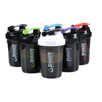 China BPA Free Gymnasium Stocked Colorful Protein Shaker Bottle With Mixing Ball for sale