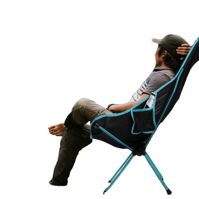 China Modern Lightweight Outdoor Portable Aluminum Folding Quick Swivel Folding Reclining Camping Backpacking Chair for sale