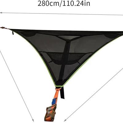 China Modern Outdoor Portable Adult 1-2 Person Triangle Air Folding Net Elastic Camping Hammock for sale