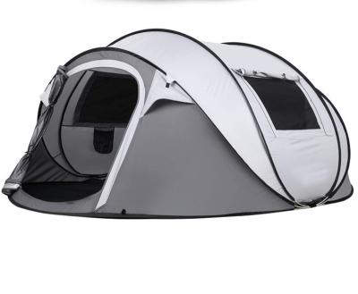 China Straight Bracing Type Single Layer 5-8 Person Outdoor Camping Tent Fully Automatic Lightweight Waterproof for sale