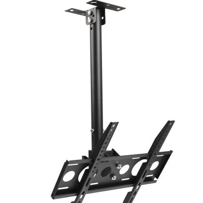 China Modern Cold Rolled Steel TV/Monitor Ceiling Mount Roof Mount Bracket Height Rotate LCD LED Screen Swivel Steel Adjustable Swivel Stand Display for sale