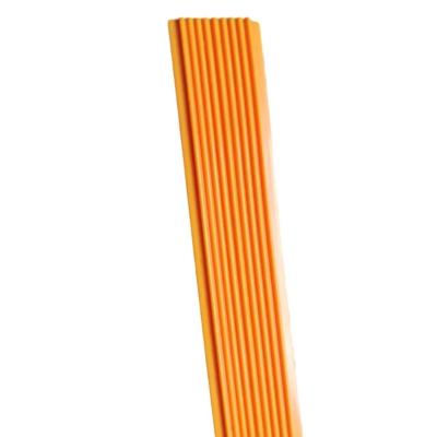 China Oranje Geel PE Profiel Recyclebaar Plastic Door Edge trim Te koop