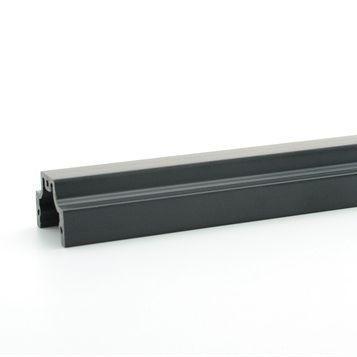 China Flexible High Gloss PE Profile Black Furniture U Channel Extruded Plastic Profiles for sale