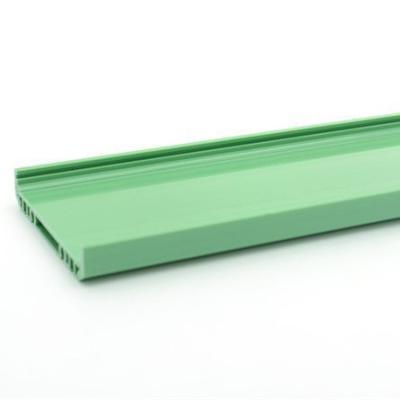 China Green UPVC Trim Plastic Profile Extrusion Customized PVC Plastic Extrusion Profile for sale