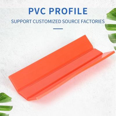 China ISO9001 Hotel Ecycled Plastic Profiles Red Black Pvc Molding Profiles for sale