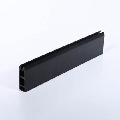 China Internal Seal Strip Stopper Black Profiles PVC Extrusion Customized Plastic Extruded Trim for sale