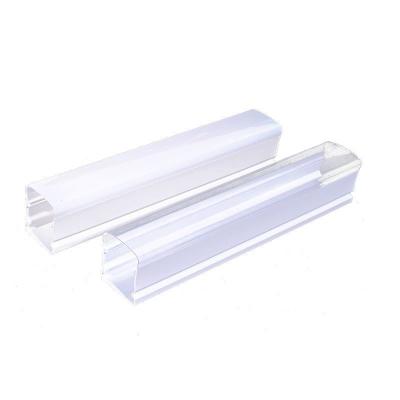 China Industrie-LED-Beleuchtung Kunststoff-Lampenschirm PVC-Plastik-Extrusions-PC-Abdeckung zu verkaufen