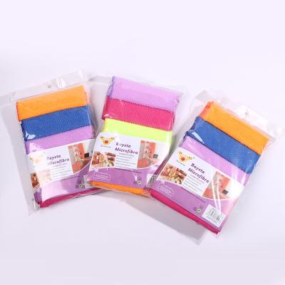 China Microfiber Car Cleaning Cloth Household Kitchen Cleaning Cloth Viable Absorbent for sale