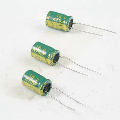 China Switching Power Supplies Wholesaler For Customizable With Super High Power Standard 470UF/16V Aluminum Electrolytic Capacitors for sale