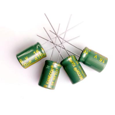 China Power supply factory change direct sales applicable to consumer electronics 470UF 16V aluminum electrolytic capacitors for sale