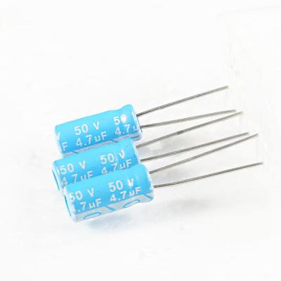 China High voltageAluminum electrolytic capacitor 4.7UF 50V high quality consumer electronics for sale